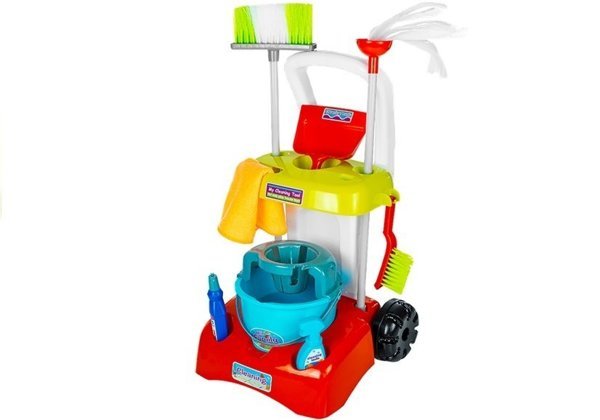 Cleaning Kit Trolley Mop Broom Bucket Accessories