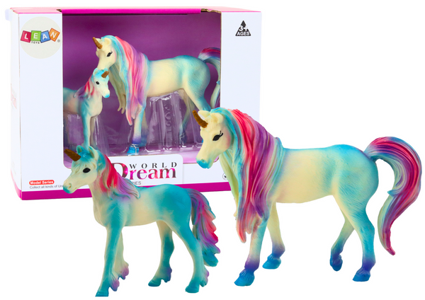 Collectible Figures Unicorn with Little Blue 2 El