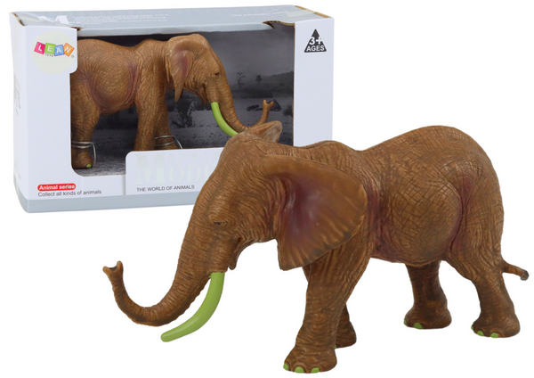 Collectible Figurine African Elephant Safari Brown