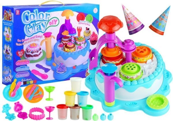Color Clay DIY Birthday Party Cake House