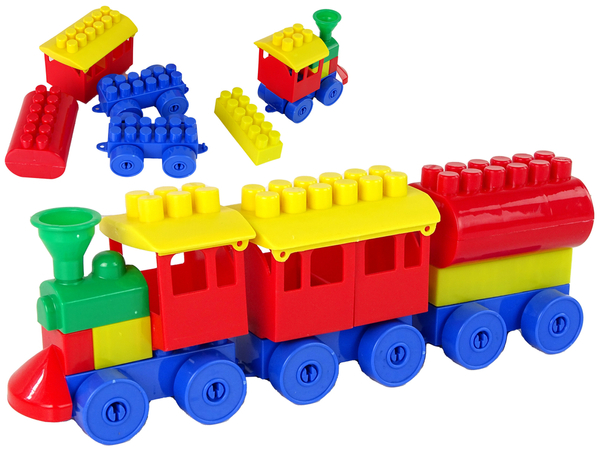Coloured Train 3-part Blocks K2