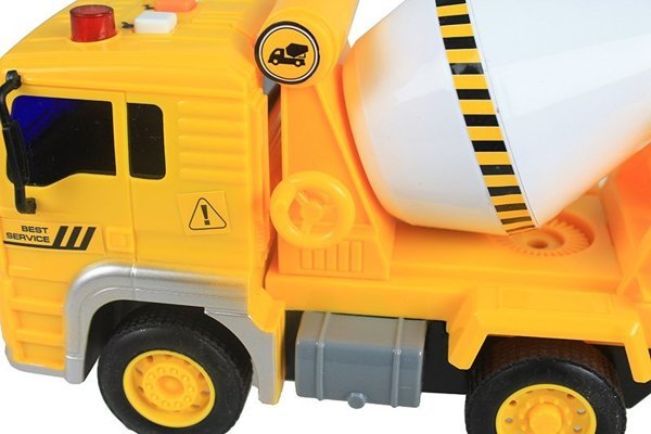 Concrete Mixer Truck Toy - with Sounds & Movable Elements