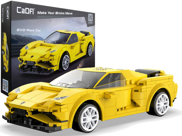 Construction Blocks EVO Race Car Yellow R/C 289 Elements