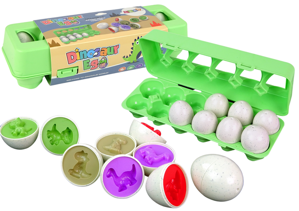 Creative Jigsaw Puzzle Sorter Dinosaur eggs 12 pieces Shape Matching