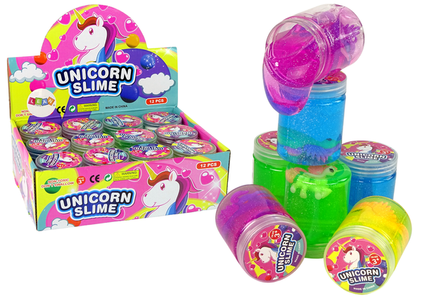 Crystal Unicorn Slime Colours