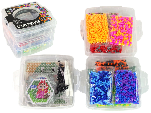 DIY 6,000 Piece Coloured Ironing Beads Set