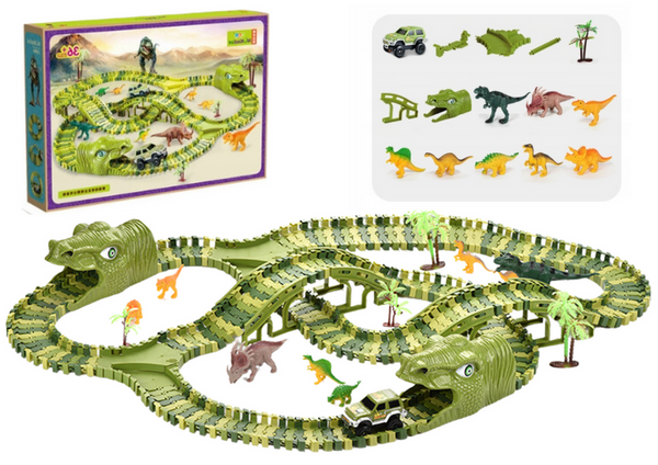 DIY Dinosaur Race Track 240 Pieces