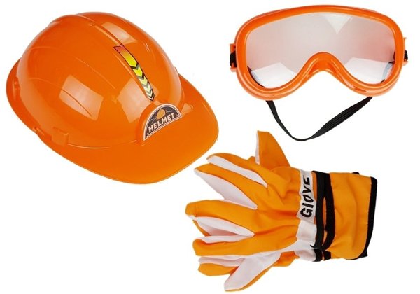 DIY Kit Saw Gloves Helmet Glasses Little Tinkerer