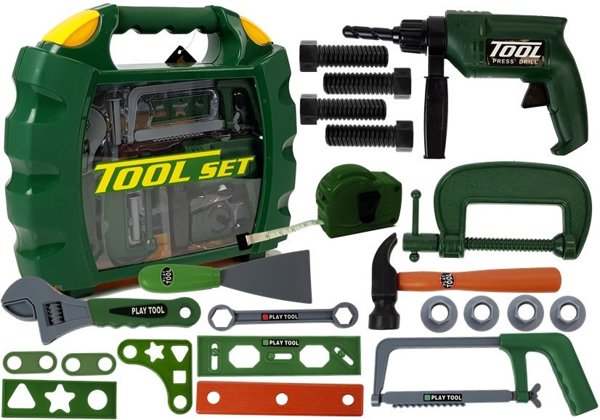 DIY Tool Kit in a Suitcase Green