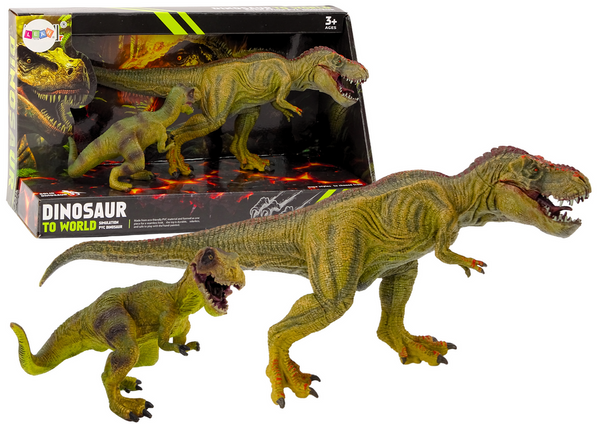 Dinosaur Figurines Tyrannosaurus With Small Set 2 pcs