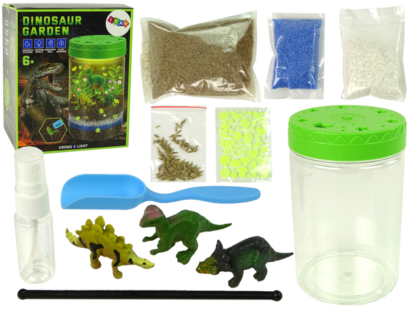 Dinosaur Garden in a Jar Light Creative Stickers