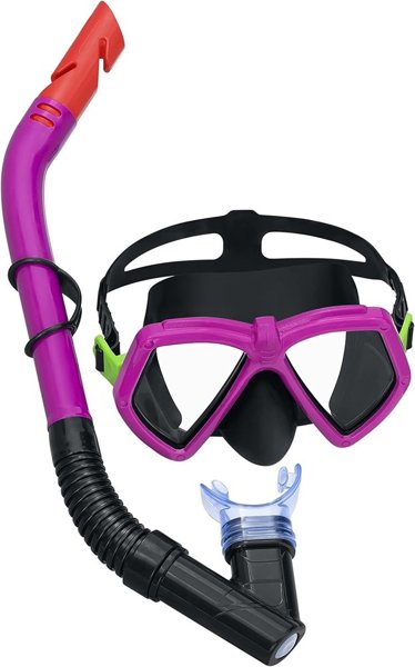 Diving Set Mask with Tube Pink 24070