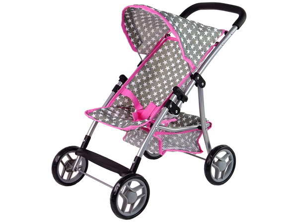 Doll Stroller Stroller Pink Stars