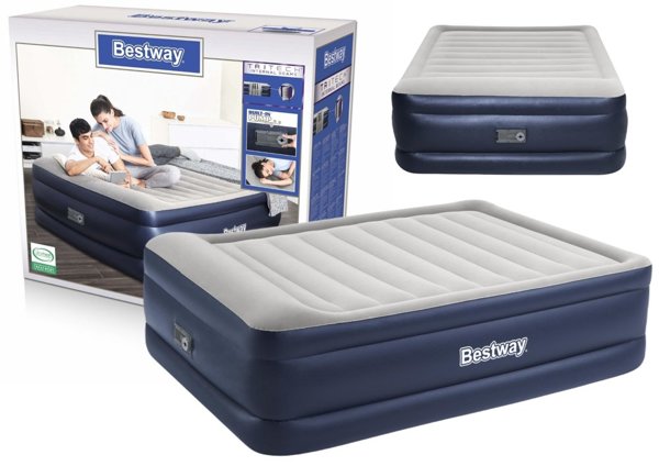 Double Inflatable Mattress With Pump 203 x 152 x 61 cm Bestway 67690
