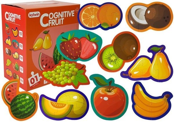 Educational Puzzle For Babies Fruits 5 Parts 40 Pieces