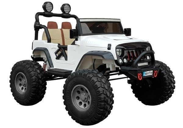 Electric Ride-On Car Jeep SX1719 4x4 White