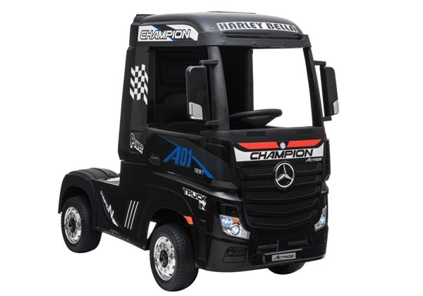 Electric Ride-On Car Mercedes Actros Black Painted