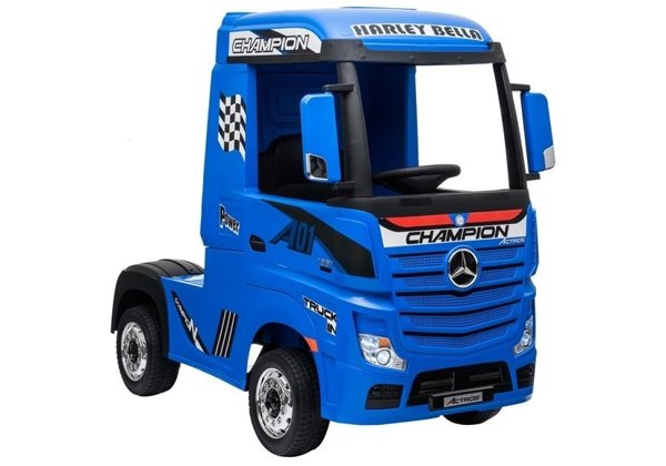 Electric Ride-On Car Mercedes Actros Blue Painted