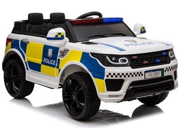 Electric Ride-On Car Police JC002 White