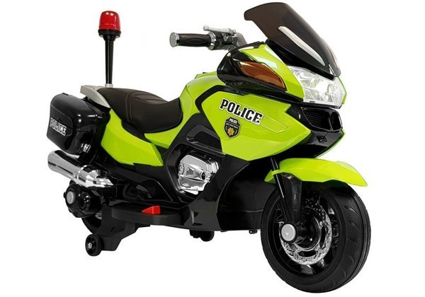 Electric Ride-On Police Motorbike HZB118 Green 