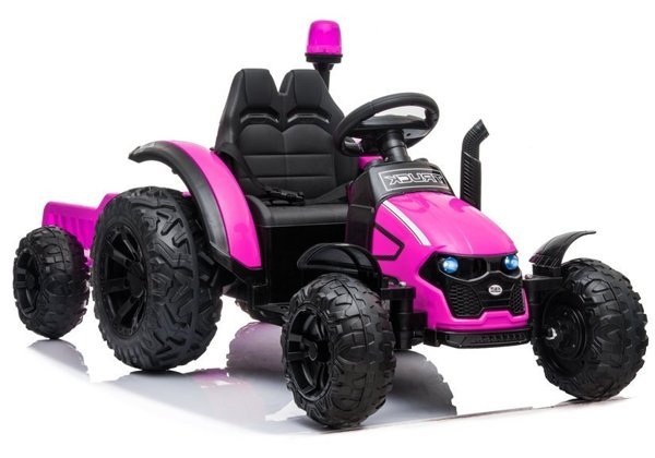 Electric Ride On Tractor HZB-200 with Trailer Pink