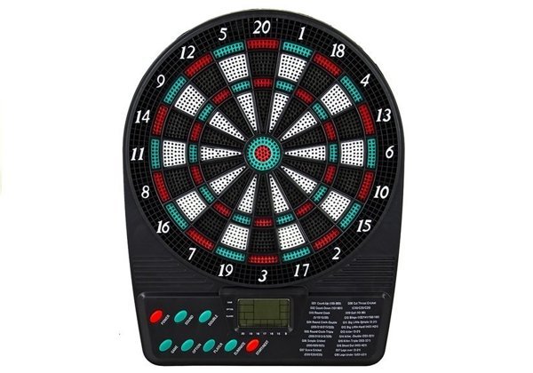 Electronic Dartboard Led Score Display Dart Board 18 Games 3 Darts 12 ...