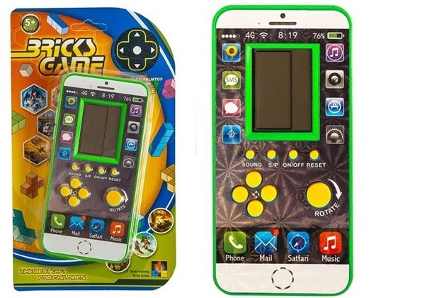 Electronic Game Tetris Green Phone