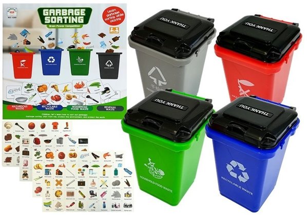 Environmental Game Environment Waste Sorting 4 Containers