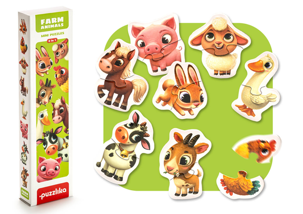 Farm Animals Puzzle 8 Animals 14781