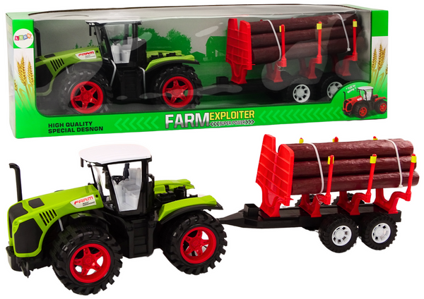 Farm Tractor With Wood Trailer 9 Bali Trees Green Drive