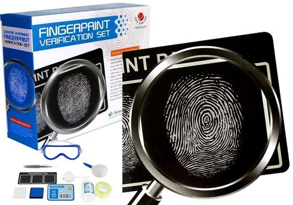 Fingerprint verification set CSI Crime Scene Investigation Science Kit Detective