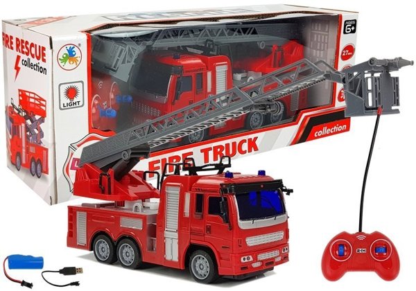 Fire Brigade with Moving Ladder Remote Control 27Mhz 1:30