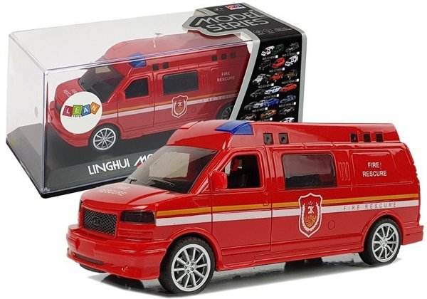 Fire Department Auto with Drawstring with Lights and Sound
