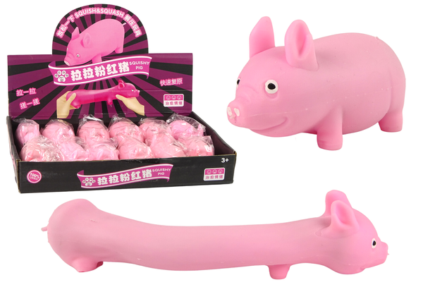 Flexible Pink Squishy Pig Sensory Toy