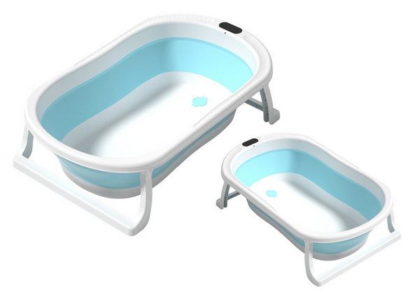 Folding Bathtub Non-slip Feet Blue