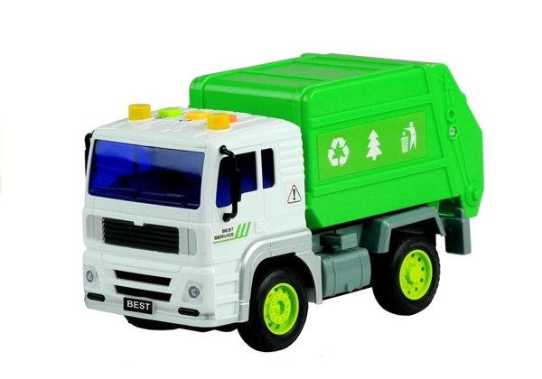 Garbage Truck Toy - with Sounds & Movable Elements