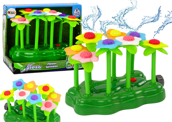 Garden Toy Water Flowers Sprinkler Fountain For Children Backlight
