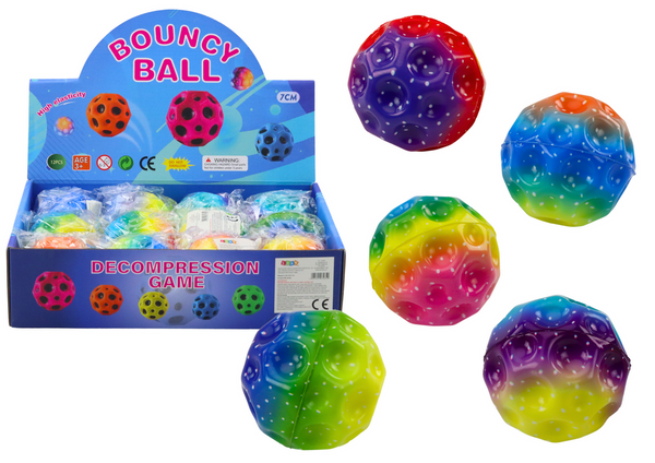 Glowing Ball For Bouncing Kneading With Dimples Colorful 6cm