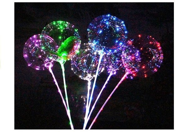 Glowing Balloon LED Batteries Colorful Light