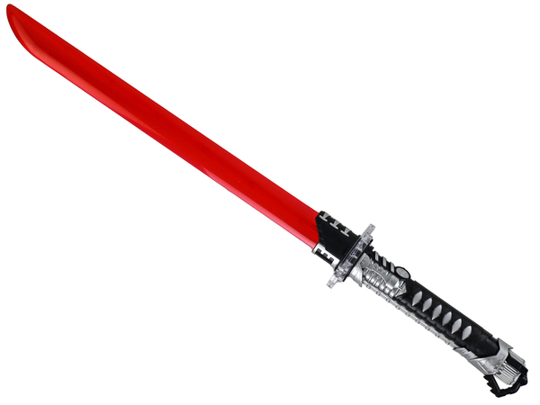 Glowing Samurai Red Sword Battle Weapon