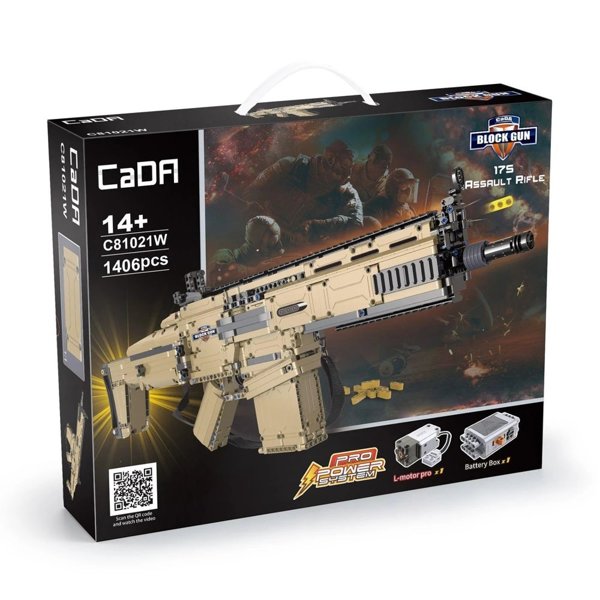 Gun 17S Assault Rifle Khaki with 1406 CADA Blocks 76 cm | Toys \ Games ...