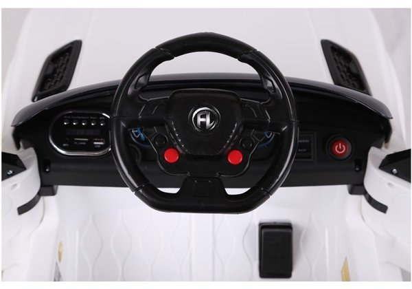HL1638 Electric Ride On Car - White