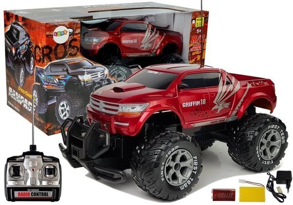 Huge Jeep Rampage R / C Red MONSTER LKW