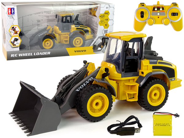 Huge wheeled remote controlled excavator VOLVO brand LED lights and sound signals