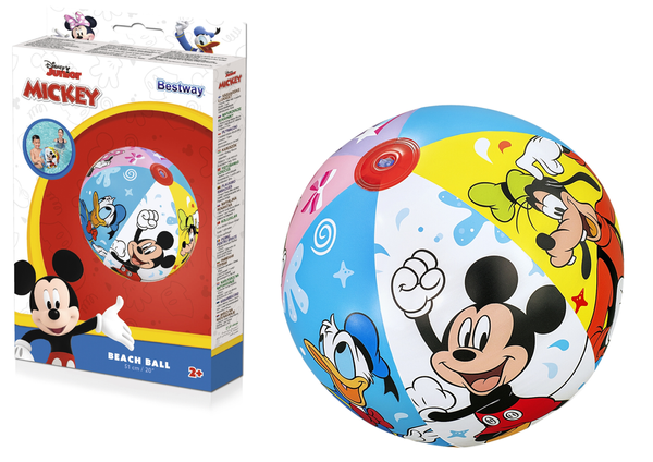 Inflatable Beach Ball Mickey Mouse 51cm Bestway 91098