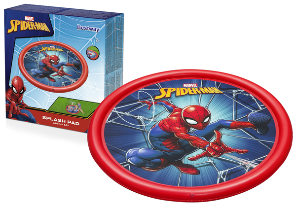 Inflatable Paddling Pool Mat With Fountain Spider-man 165 cm Bestway 98792