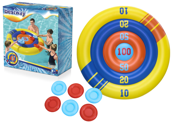 Inflatable Pool Game Arcade Shield, Frisbee 140 cm Bestway 52566