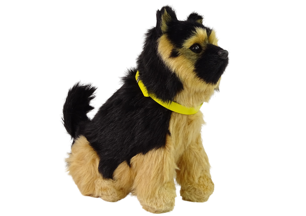 Interactive Plush Dog Soft fur German Shepherd Dog Stroke its head and learn its functions