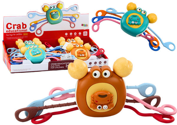 Interactive Sensory Crab Educational Teether For Children