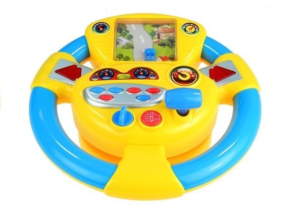 Interactive Steering Wheel For Kiddie Sounds | Toys \ Toys of newborns